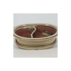 Tiesto Partido Con Plato -Semillas De Plantas tiesto partido con plato 1